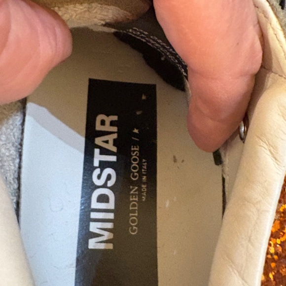 Golden Goose Orange Glitter Midstars - Picture 9 of 12